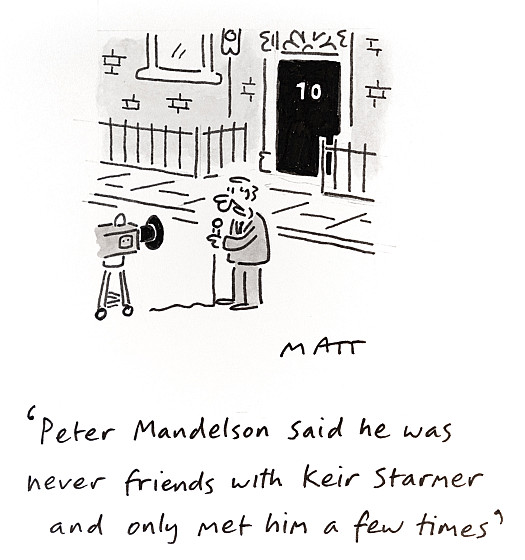 Peter Mandelson said he was never friends with Keir Starmer and only met him a few times