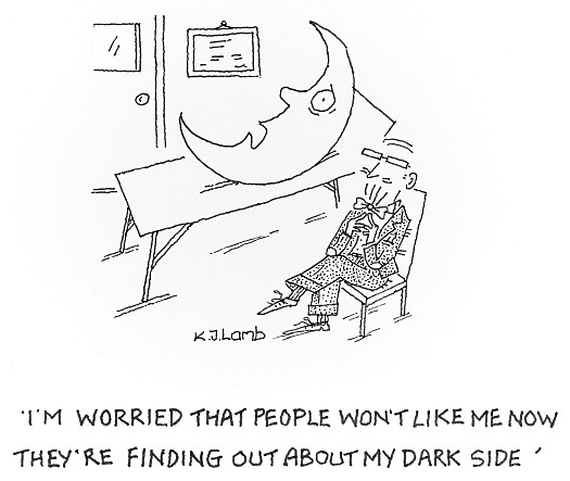 I'm worried that people won't like me now they're finding out about my dark side