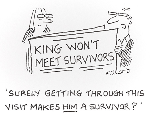 Surely getting through this visit makes him a survivor