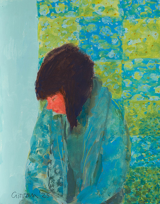 Young Woman in Blue