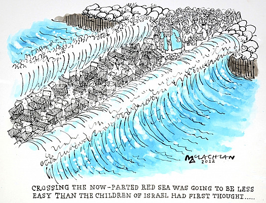 Crossing the Now-Parted Red Sea Was Going to Be Less Easy than the Children of Israel Had First Thought...