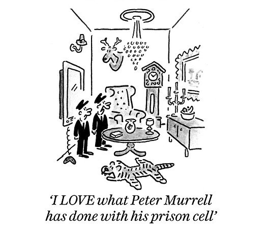 I LOVE what Peter Murrell has done with his prison cell