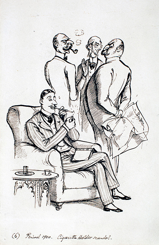 Period 1900. Cigarette Holder Scandal