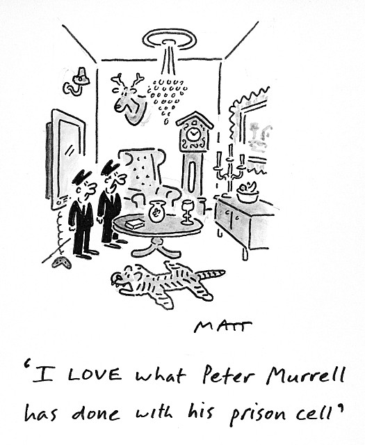 I LOVE what Peter Murrell has done with his prison cell