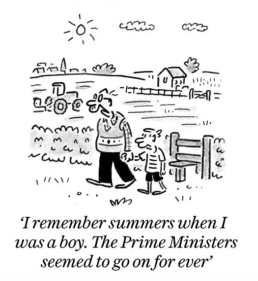 I remember summers when I was a boy. The Prime Ministers seemed to go on for ever