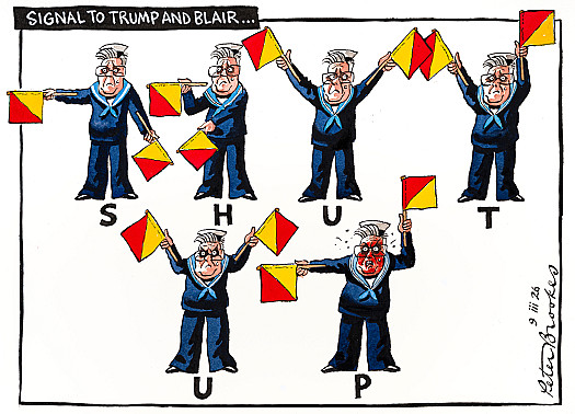 Signal to Trump and Blair ...