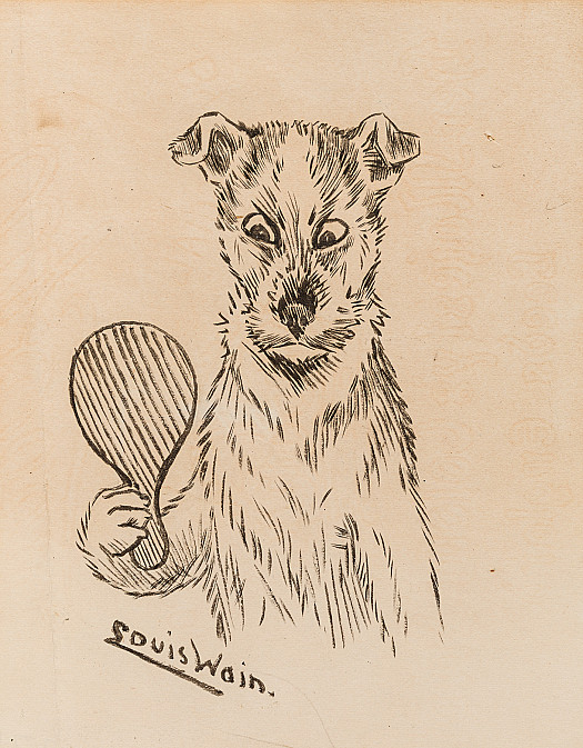 Terrier with a Table Tennis Bat