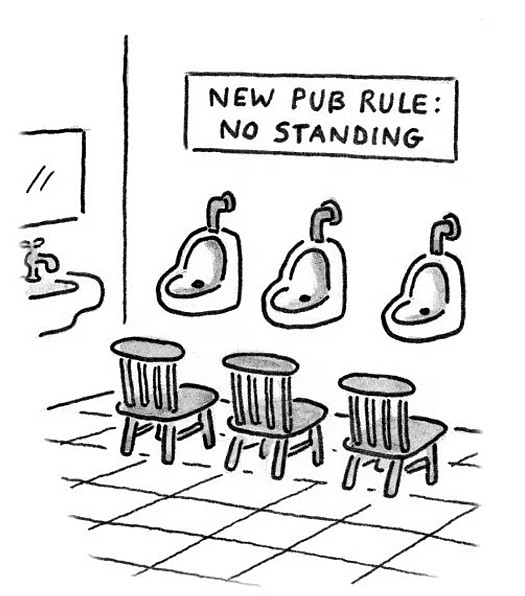 New Pub Rule : No Standing