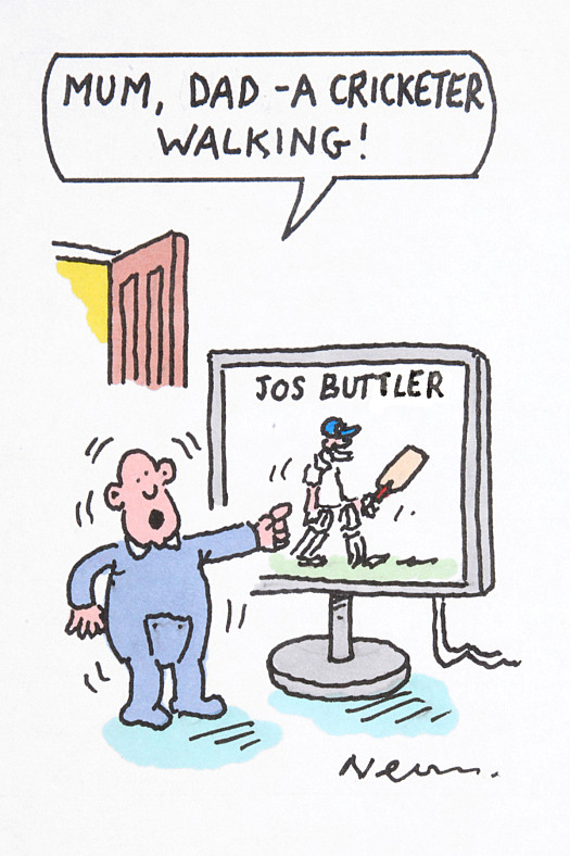 Mum, Dad &ndash; a cricketer walking!