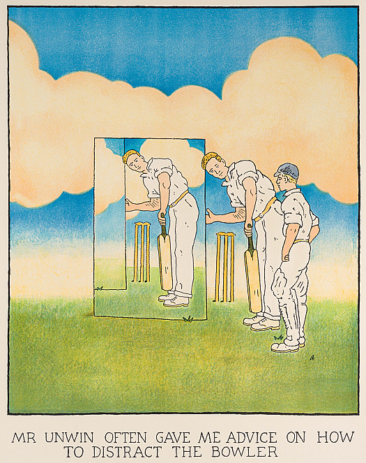 Mr Unwin often gave me advice on how to distract the bowler