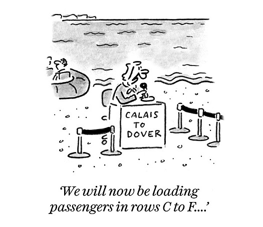 We will now be loading passengers in rows C to F....
