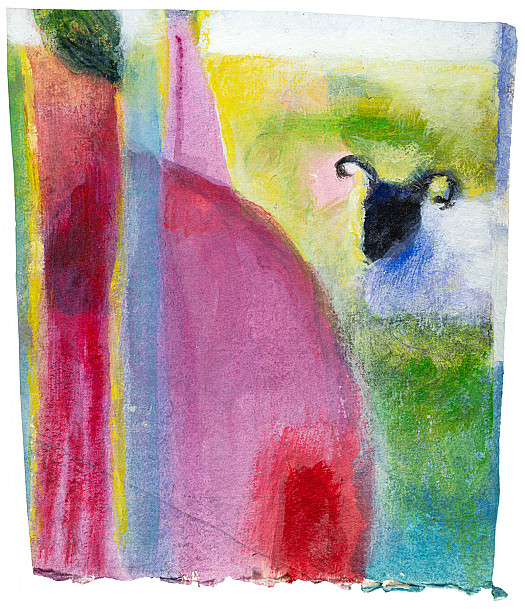 Sheep in a Bright Landscape