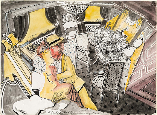 1st working drawing for 'Kiss at the Ritz'