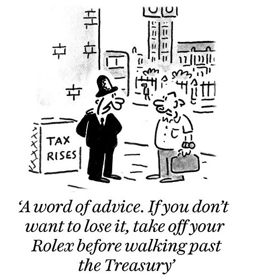 A word of advice. If you don't want to lose it, take off your Rolex before walking past the Treasury