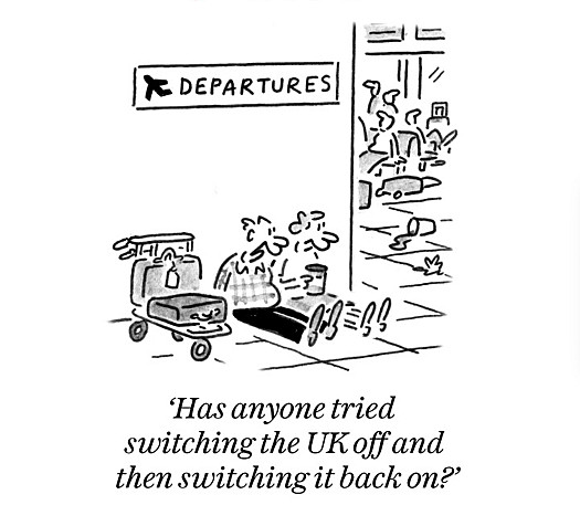 Has anyone tried switching the UK off and then switching it back on?