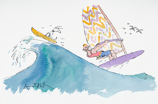 Riding the Waves, with Breakspear the Dog