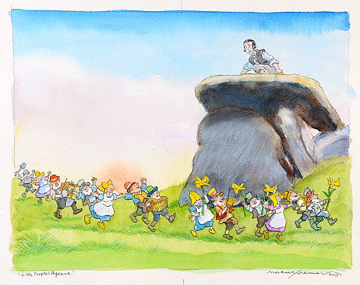 They Gathered In a Circle Around the Rock Where They Joined Hands and Danced Together