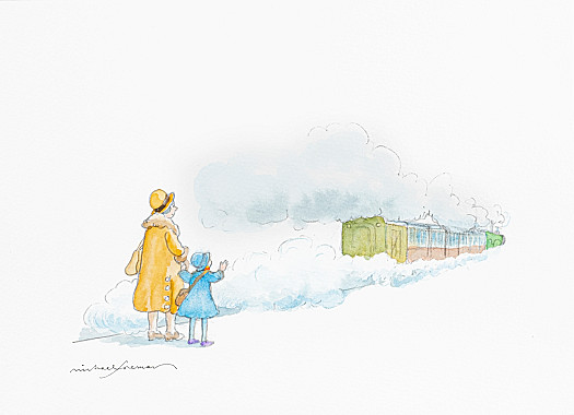 On each of my birthdays, Mum and I would stand there on the platform