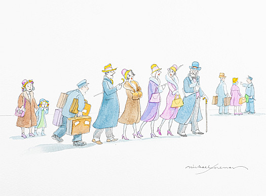 Everyone was all dressed up in their finest, looking very fancy