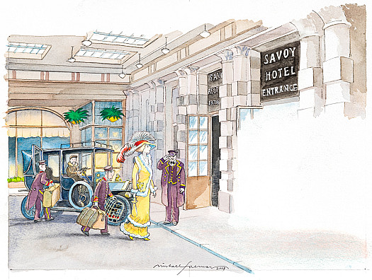 Prince Kaspar Kandinksy first came to the Savoy Hotel in a basket