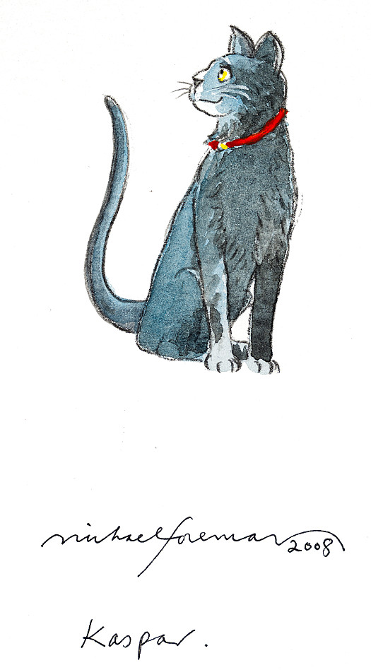 His coat shone, his tail swished, and when one day he smiled up at me I knew for sure that Prince Kaspar Kandinksy was himself again