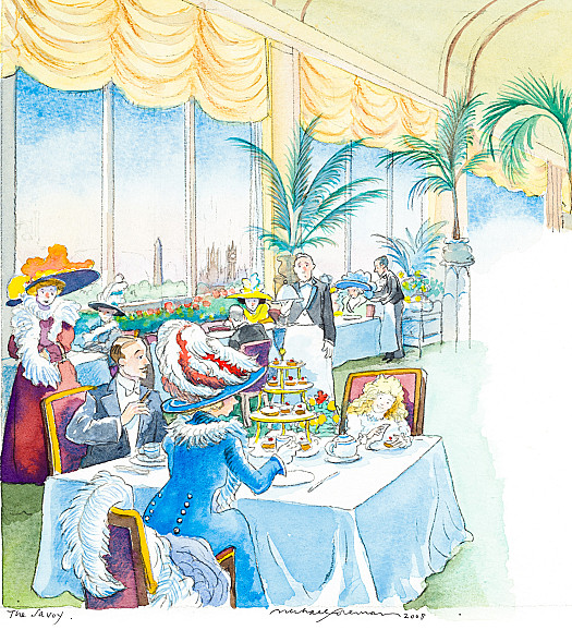 Sometimes she'd steal away some scones and cake, hiding them away in a napkin
