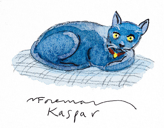 Kaspar sat on Lizziebeth's lap all the way down on the train to Southampton