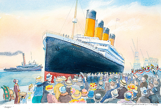 I shall never forget my first sighting of the Titanic