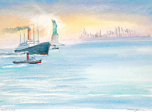 That was when we first set eyes on the Statue of Liberty