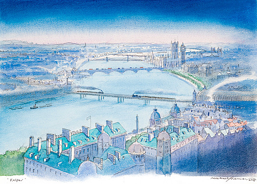 The Thames, looking West from the Strand