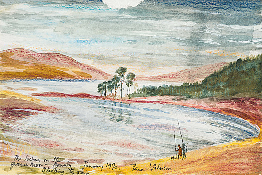 The loch on the grouse moor &ndash; Beverley Starting to rain