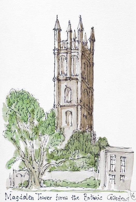 Magdalen Tower from the Botanic Gardens