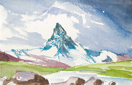Mountain across the hills