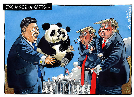 Exchange of gifts ...