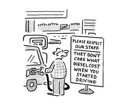 Please respect our staffThey don't care what diesel cost when you started driving