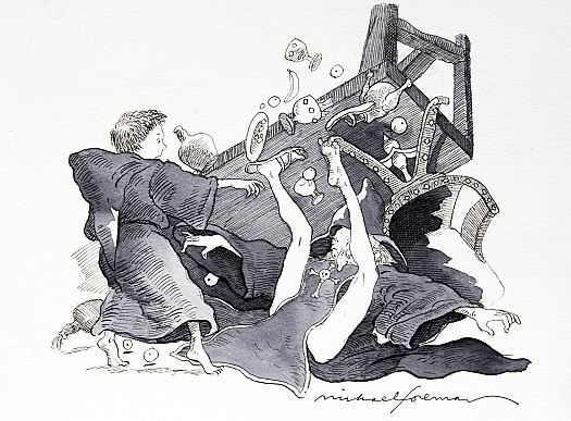 He Dived under the Abbot's Table, Grabbed the Great Man's Legs and Up-Ended the Lot