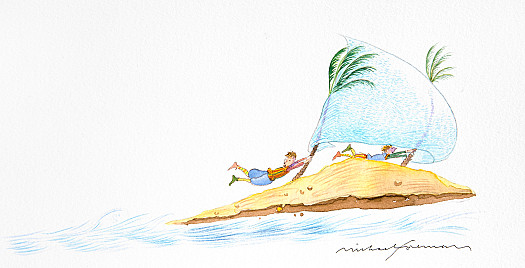 The Wind Blew the Sail, and the Island Sped Through the Seas
