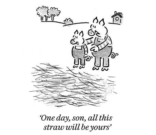 One day, son, all this straw will be yours