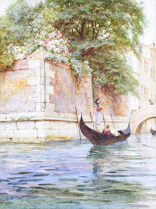 An Old Garden Wall, Venice