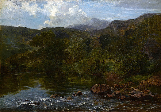 On the Llugwy, Capel Curig; Moel Siabod In the Distance