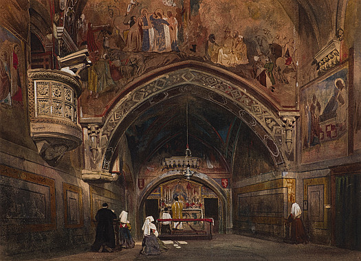 A Service in the Church of Saint Benedict, Subiaco, near Rome