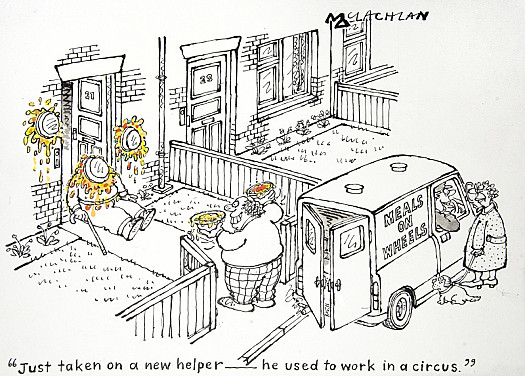 Just Taken On a New Helper &ndash; He Used to Work In a Circus