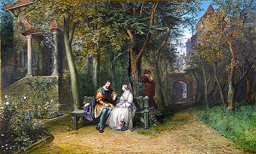 Claudio and Isabella Conversing with Angelo ListeningMeasure For Measure