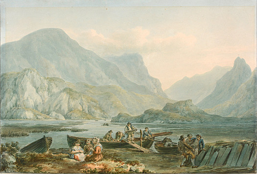 Figures Unloading Boats