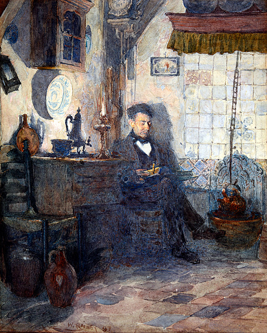 The Dominiea Dutch Interior SceneEdam. North Holland