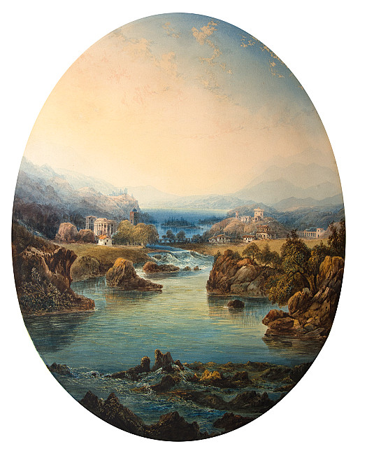 View Near the Lake of Celano, Naples