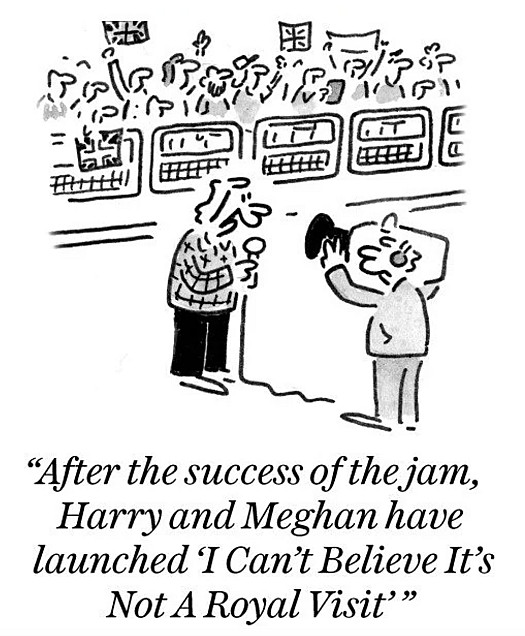 After the success of the jam, Harry and Meghan have launched 'I Can't Believe It's Not a Royal Visit'