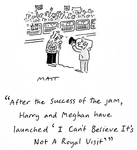 After the success of the jam, Harry and Meghan have launched 'I Can't Believe It's Not a Royal Visit'