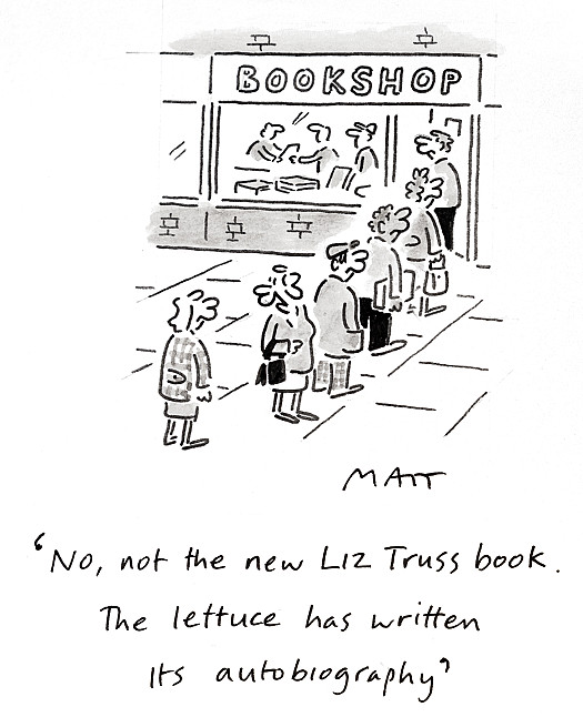 No, not the new Liz Truss book. The lettuce has written its autobiography