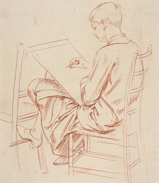 Young Woman Sketching
